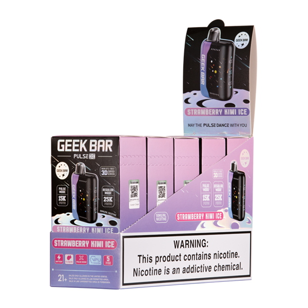 Strawberry Kiwi Ice Geek Bar Pulse X 25K - Image 3