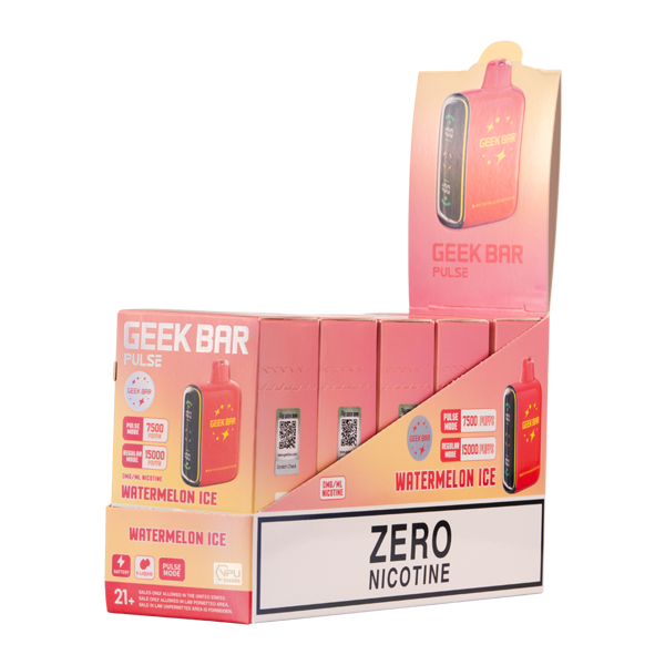 Watermelon Ice Geek Bar Pulse (Nicotine-Free) - Image 2
